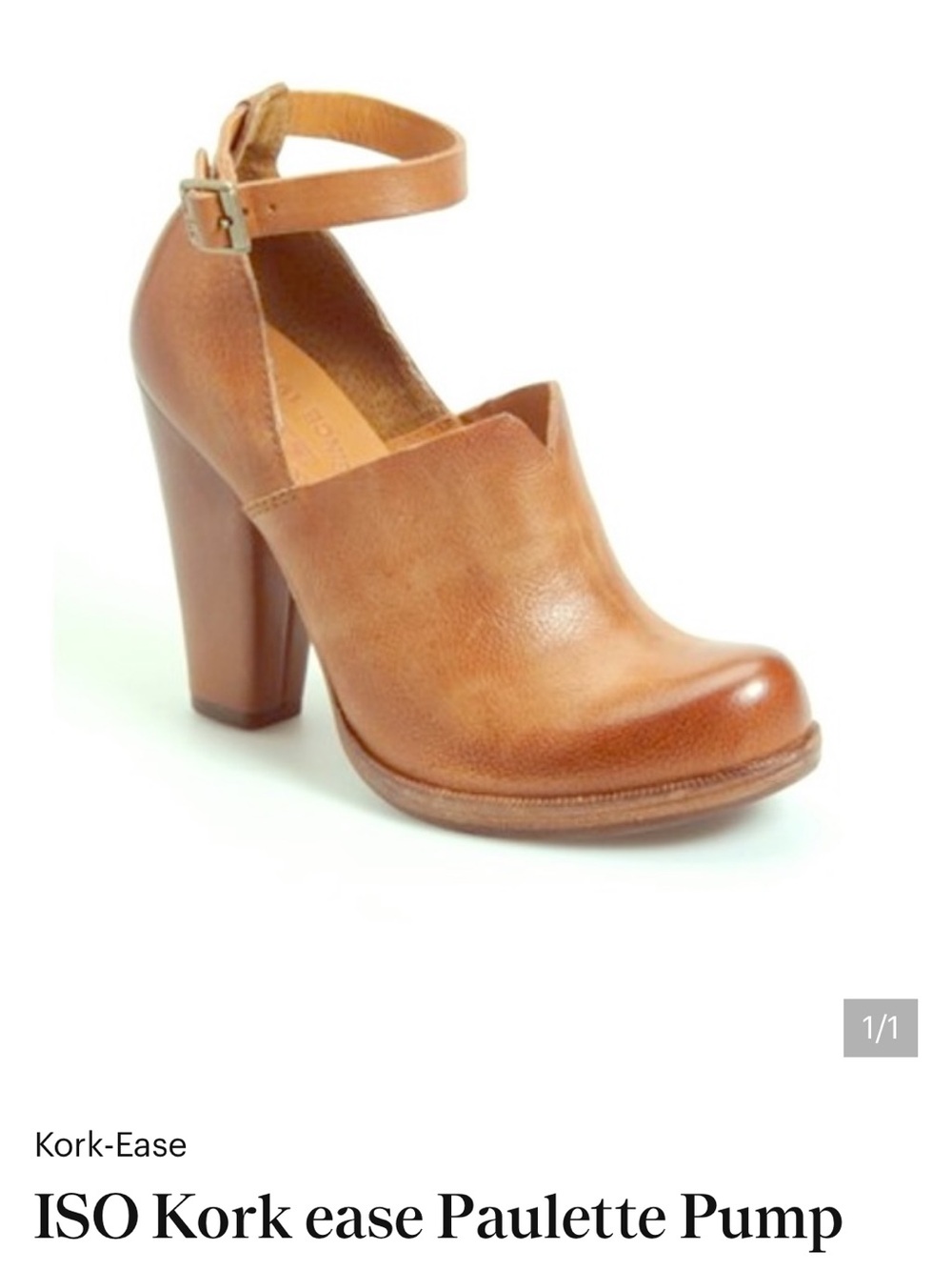 Kork Ease brown leather heel bootie